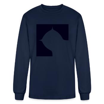 The shadow of devil - Men's Long Sleeve T-Shirt - navy - Front