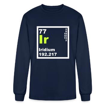 77 Iridium - Men's Long Sleeve T-Shirt - navy - Front
