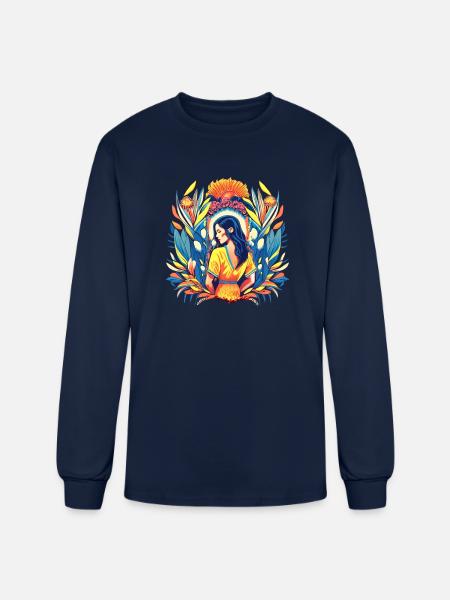 Sunrise Serenity - Men's Long Sleeve T-Shirt - navy