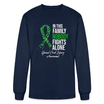 Spinal Cord Injury Awareness - Men's Long Sleeve T-Shirt - navy - Front