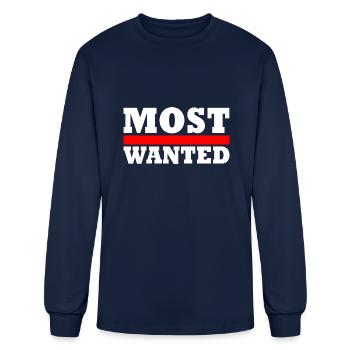 Most Wanted - Men's Long Sleeve T-Shirt - navy - Front