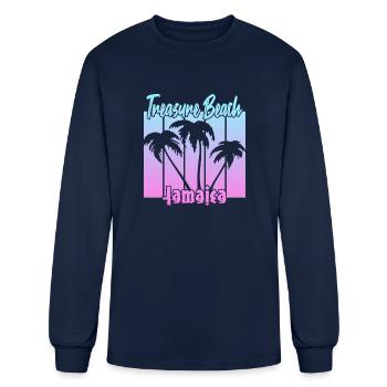 Treasure Beach Jamaica - Men's Long Sleeve T-Shirt - navy - Front