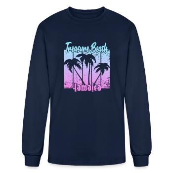 Treasure Beach Jamaica - Men's Long Sleeve T-Shirt - navy - Front
