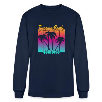 Treasure Beach Jamaica - Men's Long Sleeve T-Shirt - navy - Front