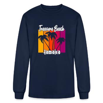Treasure Beach Jamaica - Men's Long Sleeve T-Shirt - navy - Front