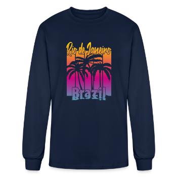 Rio de Janeiro Brazil - Men's Long Sleeve T-Shirt - navy - Front