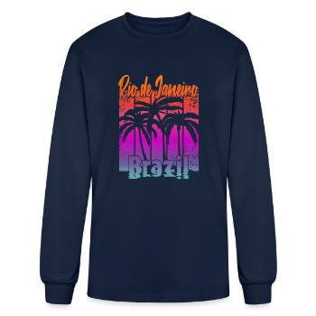 Rio de Janeiro Brazil - Men's Long Sleeve T-Shirt - navy - Front