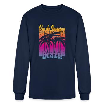 Rio de Janeiro Brazil - Men's Long Sleeve T-Shirt - navy - Front