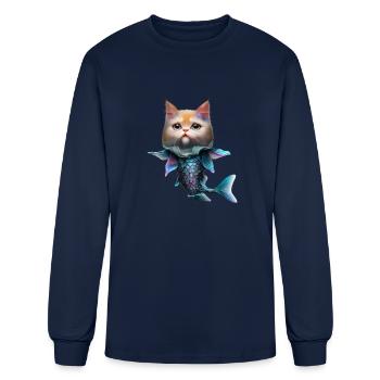 Fishcat Fusion - T-shirt à manches longues Homme - marine - Devant