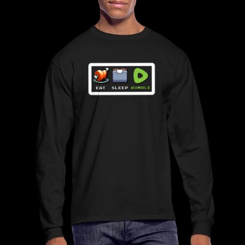 Eat Sleep Rumble merch - Men's Long Sleeve T-Shirt