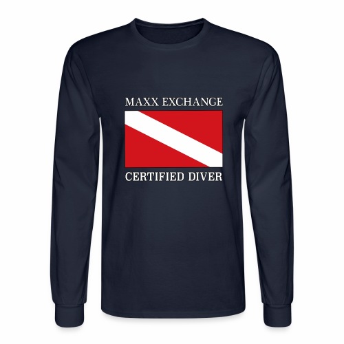 Maxx Exchange Certified Diver Frogman Snorkel. - Men's Long Sleeve T-Shirt