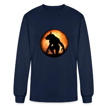 Werewolf - Men's Long Sleeve T-Shirt - navy - Front