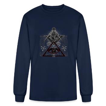 OCCULT SHIRT 14 - Men's Long Sleeve T-Shirt - navy - Front