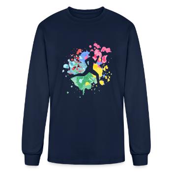 Marathon Runner Marathoner Athlete Training - Men's Long Sleeve T-Shirt - navy - Front