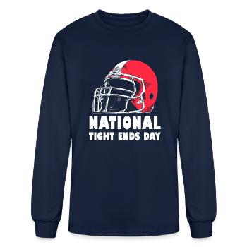 National Tight Ends Day - Men's Long Sleeve T-Shirt - navy - Front