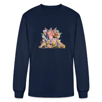 The Midsommar May Queen - Men's Long Sleeve T-Shirt - navy - Front