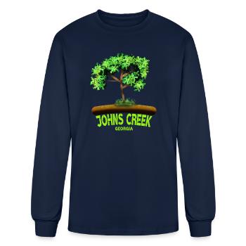 Johns Creek Georgia - Men's Long Sleeve T-Shirt - navy - Front