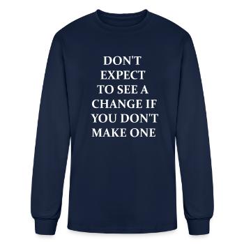 Motivation - T-shirt à manches longues Homme - marine - Devant