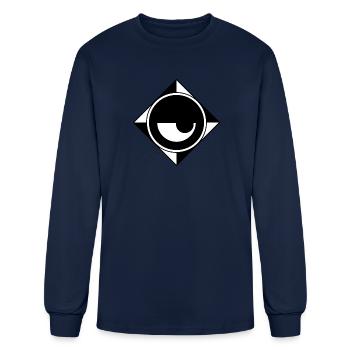 WISE - Men's Long Sleeve T-Shirt - navy - Front