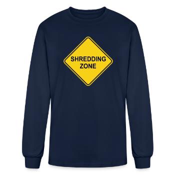 Shredding Zone - Men's Long Sleeve T-Shirt - navy - Front