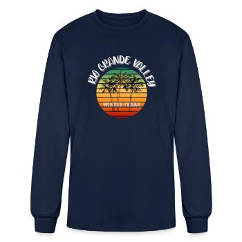 Rio Grande Valley Winter Texan - Men's Long Sleeve T-Shirt - navy - Front