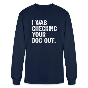 uploaded - Men's Long Sleeve T-Shirt - navy - Front