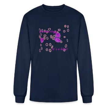 Hematology It's A Blast - Men's Long Sleeve T-Shirt - navy - Front