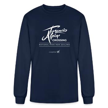 Tongariro Alpine Crossing New Zealand - Men's Long Sleeve T-Shirt - navy - Front