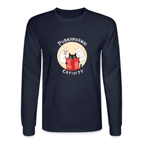 New Purranormal Logo with Ghost Font! - Men's Long Sleeve T-Shirt
