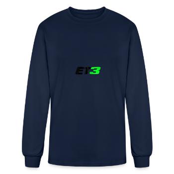 Eli Tomac Et3 Motocross And Supercross Champion Zi - Men's Long Sleeve T-Shirt - navy - Front