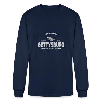 Gettysburg Park 1863 National Military Park Graphi - Men's Long Sleeve T-Shirt - navy - Front