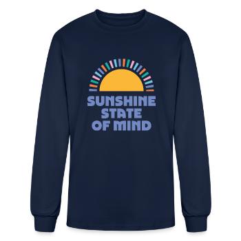 Sunshine State - Men's Long Sleeve T-Shirt - navy - Front
