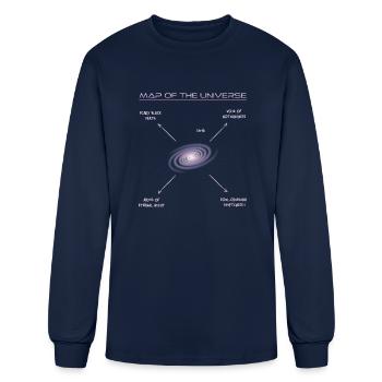 Scary Space - Men's Long Sleeve T-Shirt - navy - Front