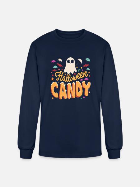 Candy Halloween - Men's Long Sleeve T-Shirt - navy
