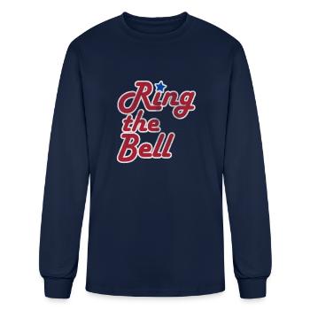 Ring The Bell - Men's Long Sleeve T-Shirt - navy - Front