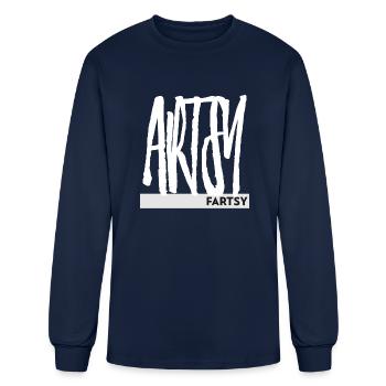 Artsy Fartsy 80s - Men's Long Sleeve T-Shirt - navy - Front