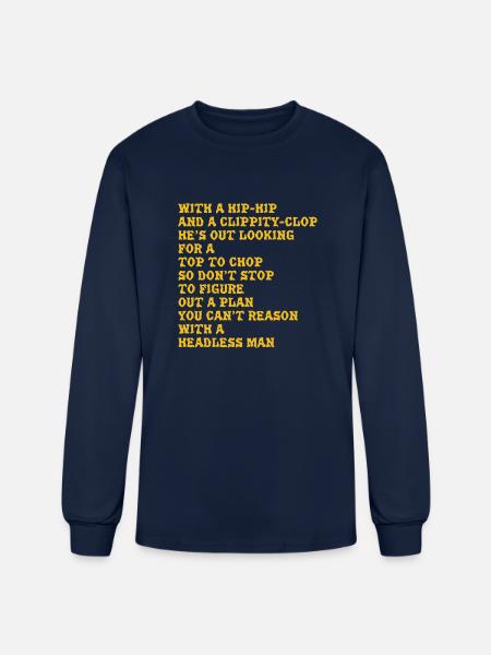 The Headless Horseman - Men's Long Sleeve T-Shirt - navy