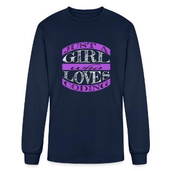 dad electrical engineering engineer nerdy sayings - Men's Long Sleeve T-Shirt - navy - Front