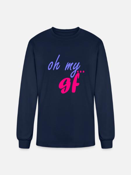 oh my gf - Men's Long Sleeve T-Shirt - navy