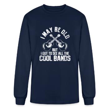 Guitar Band Guitar Player - Men's Long Sleeve T-Shirt - navy - Front