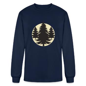 Forest - Men's Long Sleeve T-Shirt - navy - Front