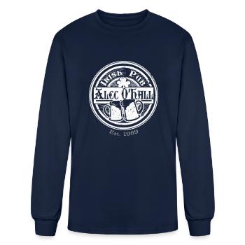 Alec O Hall Irish Pub - Men's Long Sleeve T-Shirt - navy - Front