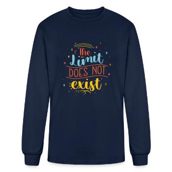 The Limit Does Not Exist - Men's Long Sleeve T-Shirt - navy - Front