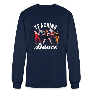 Dance Teacher Teaching Dance - Men's Long Sleeve T-Shirt - navy - Front