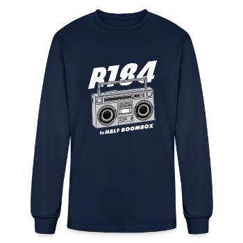 1984 boombox 2 - Men's Long Sleeve T-Shirt - navy - Front