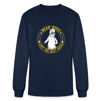 Bear Hugs Are The Best Hugs - Men's Long Sleeve T-Shirt - navy - Front