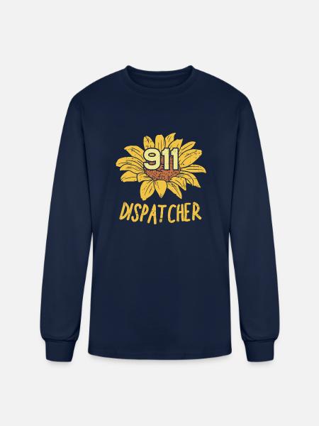 911 Dispatcher - Men's Long Sleeve T-Shirt - navy
