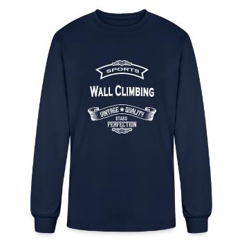 The Climbing - Men's Long Sleeve T-Shirt - navy - Front