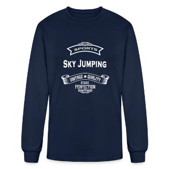 Sky Jumping - Men's Long Sleeve T-Shirt - navy - Front