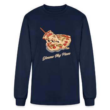 DESIGNGimme my piece - Men's Long Sleeve T-Shirt - navy - Front